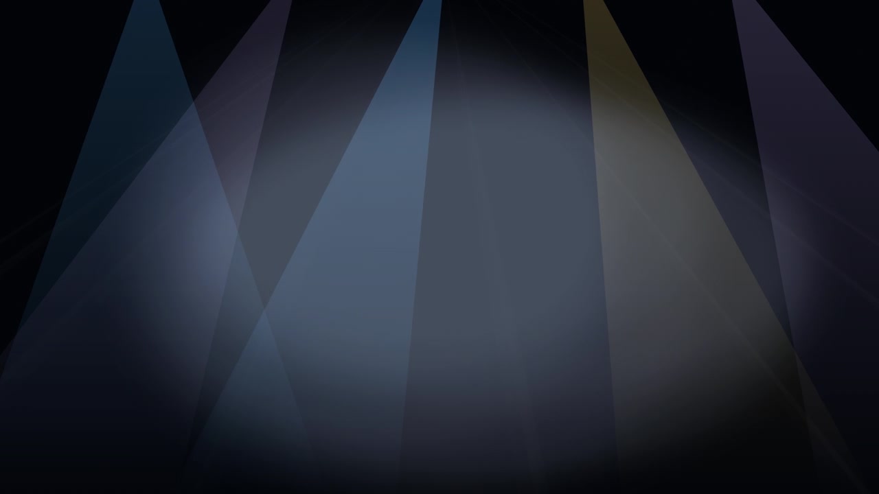 Abstract Background with Moving Blue and Purple Stage Spotlights
