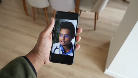 llamada de video con el médico