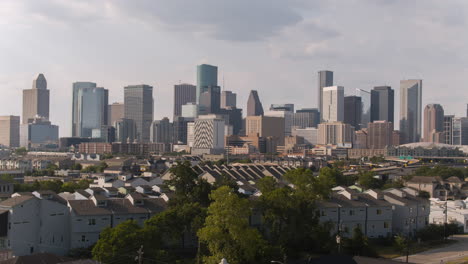 Toma-De-Establecimiento-Del-Centro-De-Houston-Desde-El-área-Histórica-Del-Tercer-Distrito