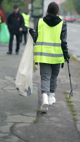 voluntarios de limpieza de calles