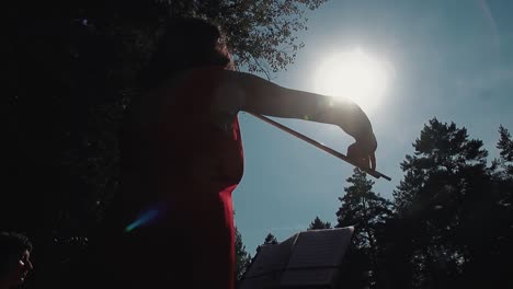 mooie jonge meisje vioolspeler die viool speelt
