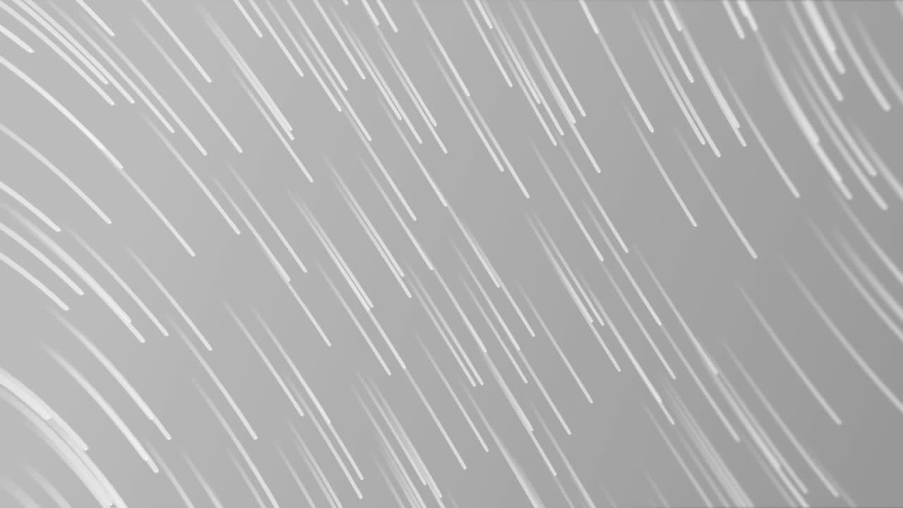 Animation of white lines falling on grey background