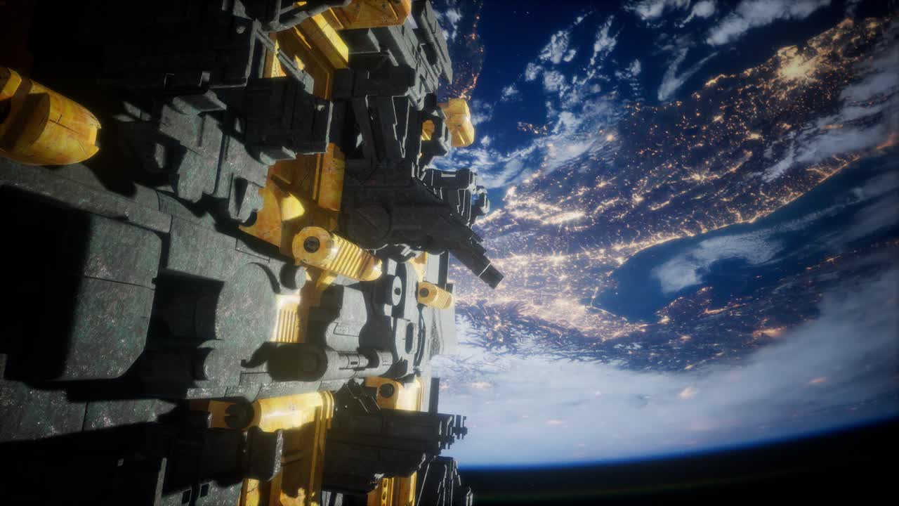 ovni alienígena cerca de la tierra