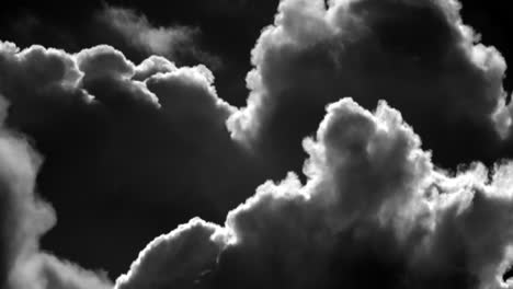 dramatic stormy clouds in black and white - low angle shot