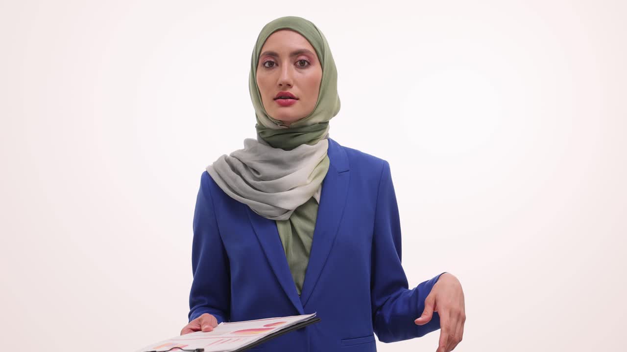 Muslim Businesswoman with Tablet