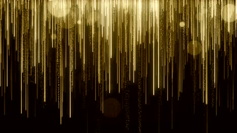 particles gold glitter bokeh award dust abstract background loop
