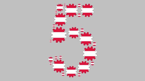 número cinco austriaco
