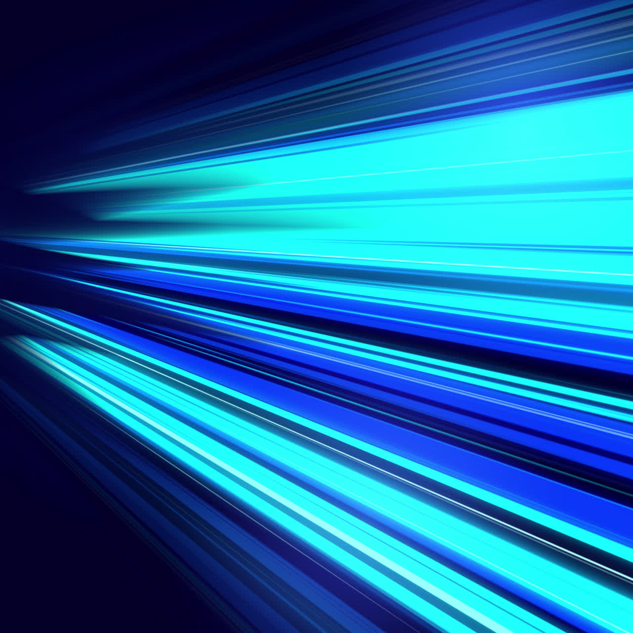 Dynamic Abstract Blue and Cyan Light Streaks