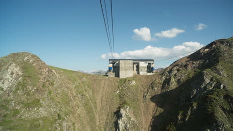 cable car ride in the pic du midi pyrenees