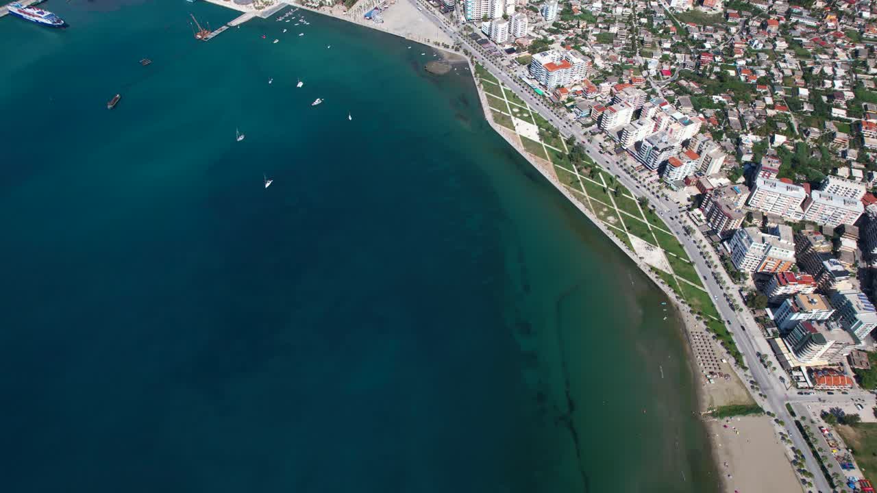 Vlora's Coastal Charm: A Seaside Symphony with Sea, Bay, and a Spacious Promenade, Inviting a Relaxing Stroll by the Shore