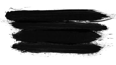 black and white paint strokes