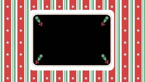 animated christmas vintage background, stars and stripes