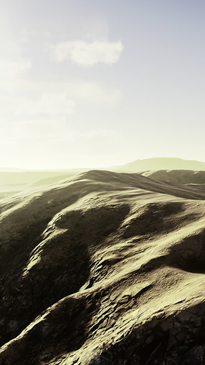 Serene hills bathed in golden sunlight during early morning hours