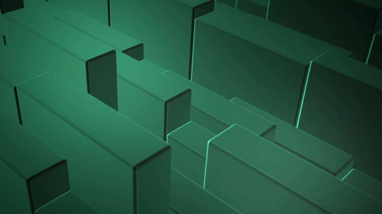 Animated Abstract Background from Moving Cubes