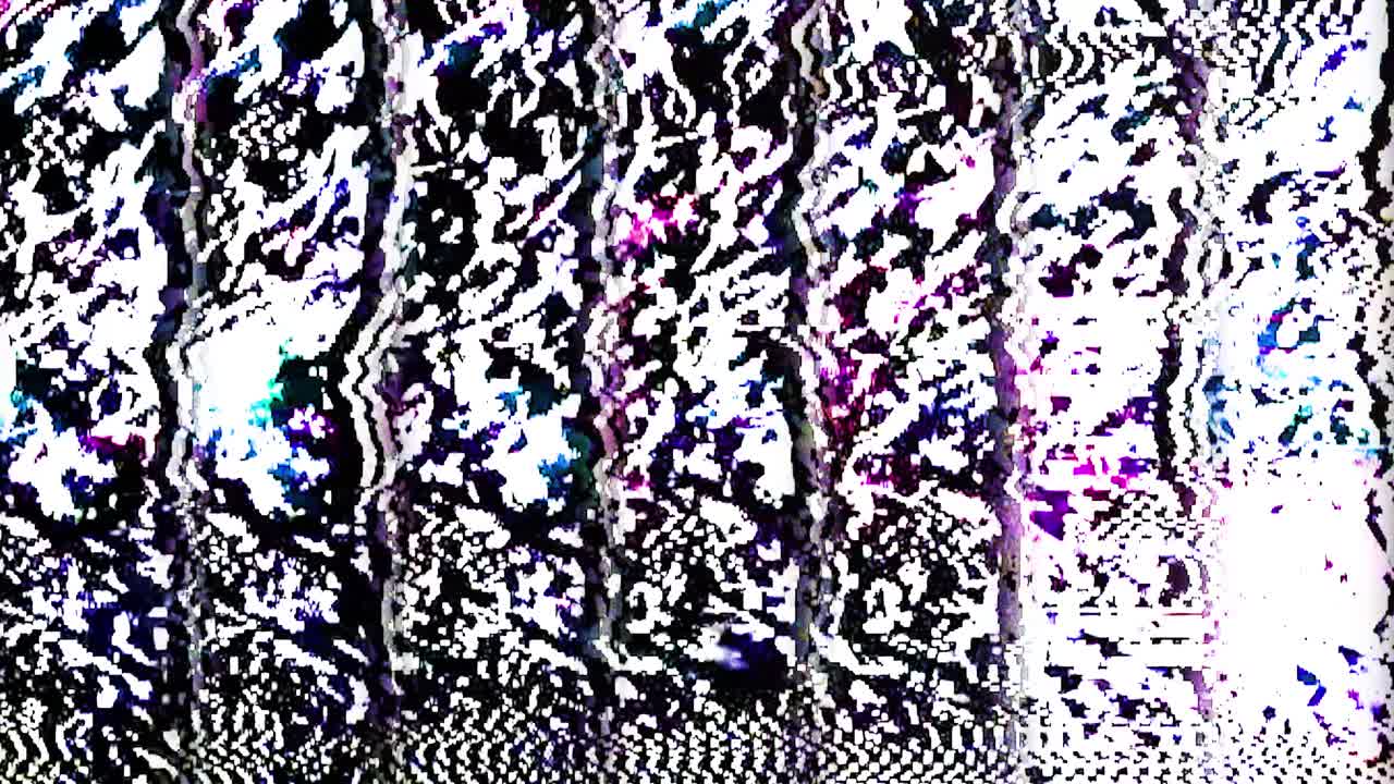 echoing lines in Dithered Glitch Noise Texture Overlay for Video and Social Media, Retro Digital Glitch Overlay with Analog Noise Interlace