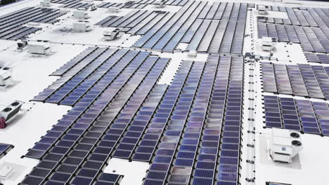 aerial footage of a large solar array