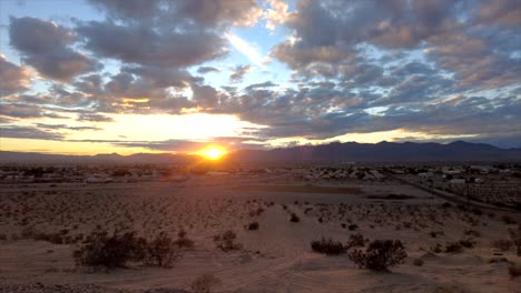 Bewegung-Im-Zeitraffer-Fort-Mohave,-Arizona