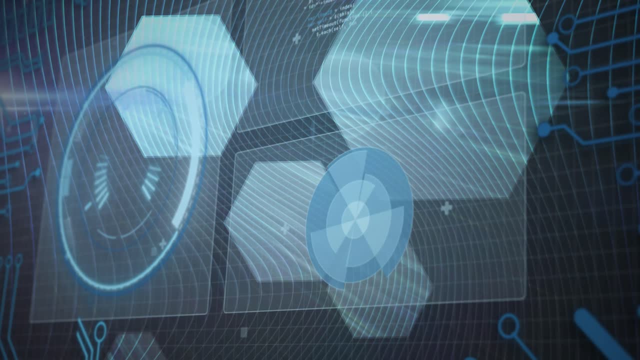 데이터 처리 및 그리드 스캐닝의 애니메이션