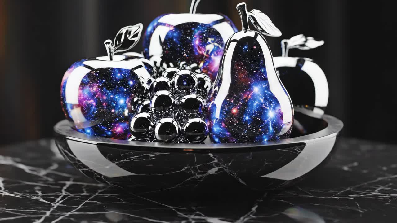 Galaxy Fruits Still Life
