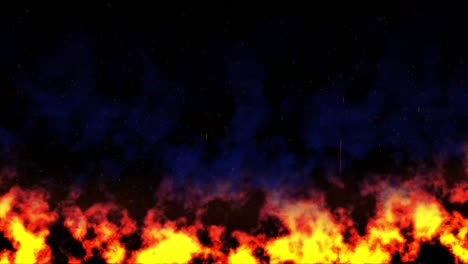 fire flame burning effect animation. hell illustration heat fireplace animated video