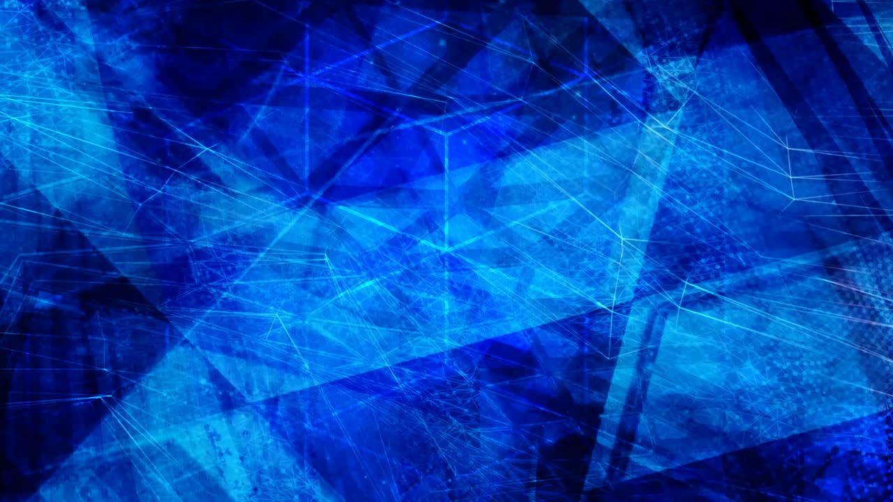 추상적인 기하학적 어두운 파란색 회전 모양과 선 - 4k 원활한 루프 모션 배경 애니메이션