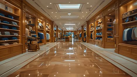 interior of a luxurious high-end clothing store or boutique