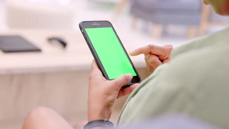 Greenscreen,-Kopierbereich-Und-Chroma-Key-Auf-Dem-Telefon