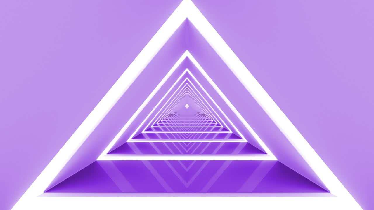 túnel de fondo futurista con bucle triangular