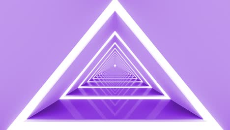 túnel de fondo futurista con bucle triangular
