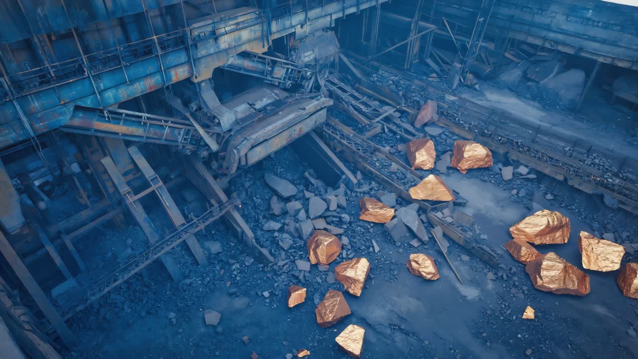 Abandoned Gold Mine Interior