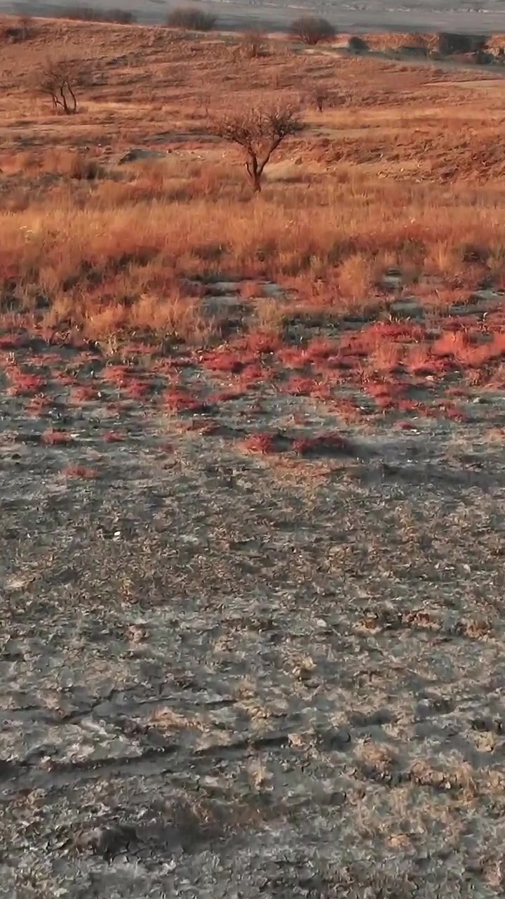 The scene shows a rocky terrain in the Caucasus region of Georgia