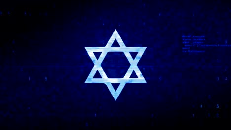 jewish star of david animation