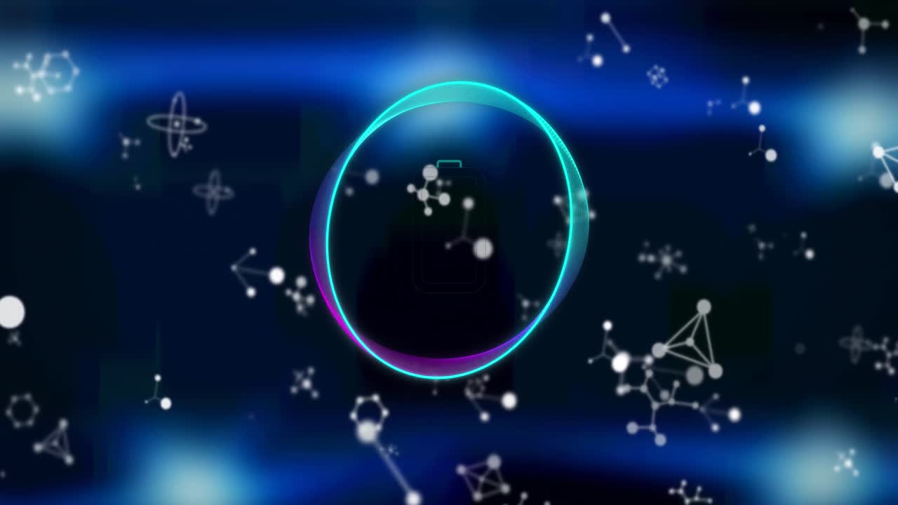 원과 숫자 0에 대한 모양의 애니메이션