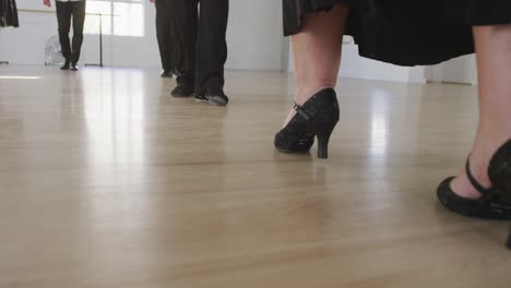 Männlicher-Tanzlehrer-Gemischter-Abstammung,-Der-An-Einem-Gesellschaftstanzkurs-In-Einem-Tanzstudio-Teilnimmt