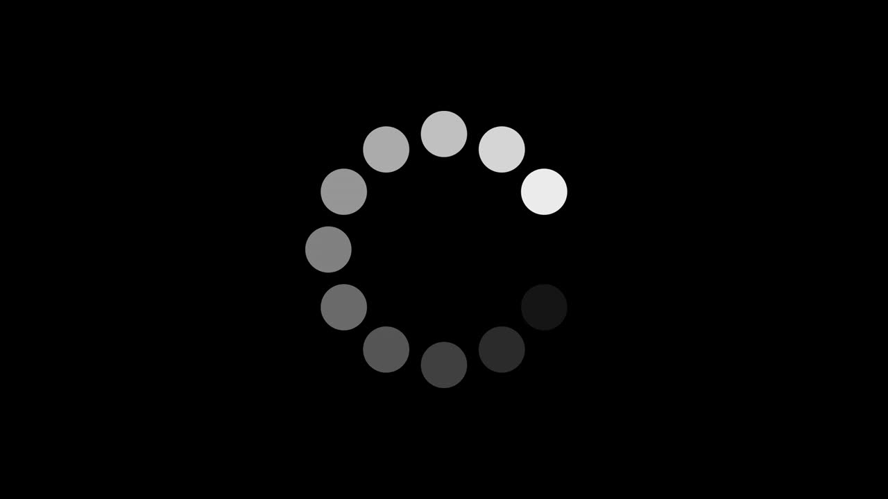 Simple round animated preloader icon