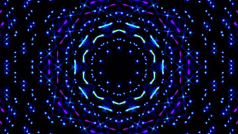 hermoso caleidoscopio abstracto brillante colorido conjunto de luz movimiento suave