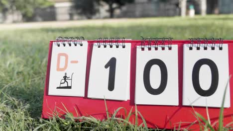 calendario de cuenta regresiva del día d 100