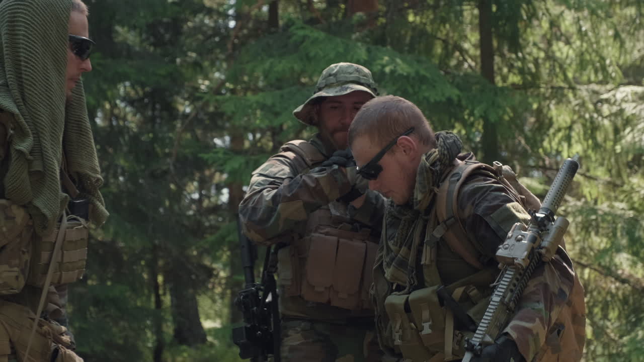 Wounded Soldier On Ground