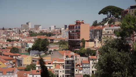 lisbon cityscape view from above