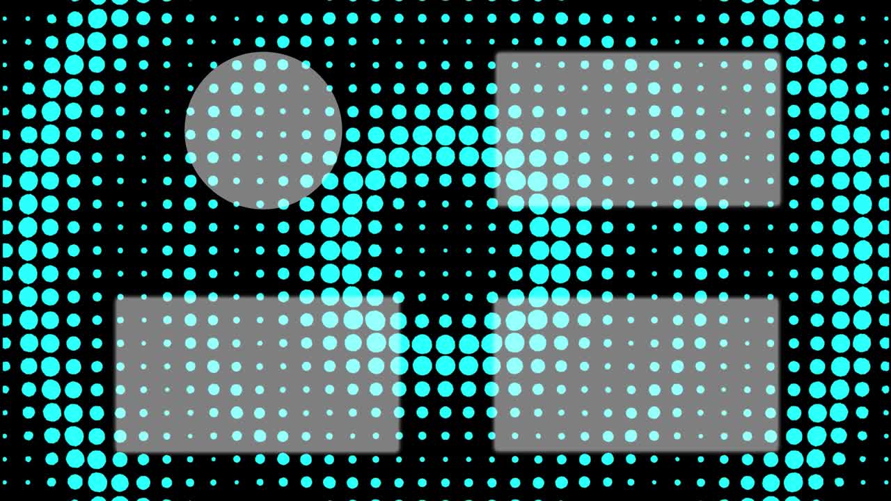 gráficos de movimiento de pantalla de extremo de la tarjeta de extremo de movimiento de onda circular de punto