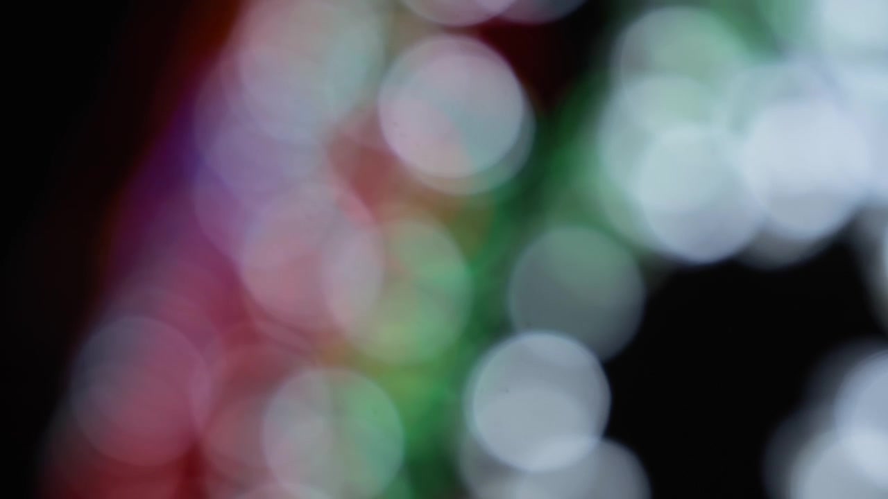 Colorful bokeh Christmas lights