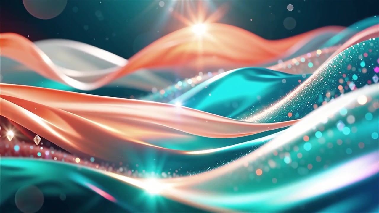 Abstract Flowing Light Waves Background