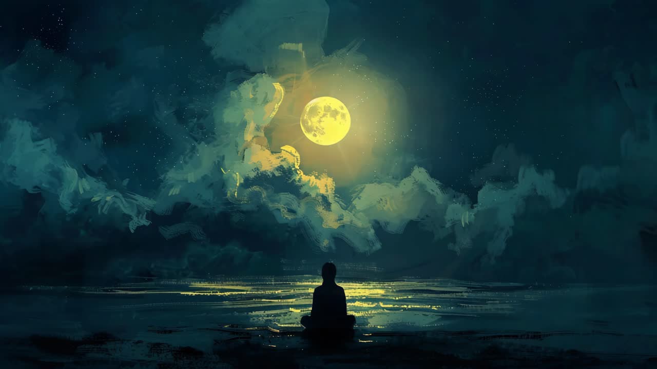 Solitude Under the Full Moon