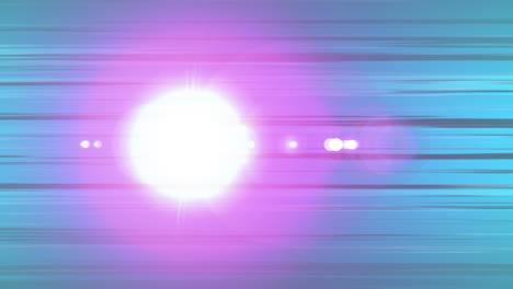 animation of pink light in blue background