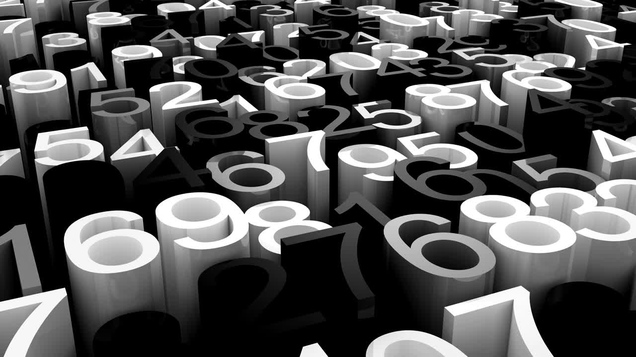 de los números de fondo