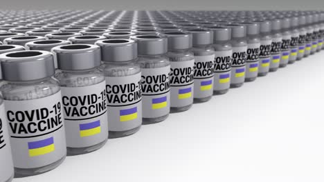 botellas de vacuna contra el covid-19 ucrania