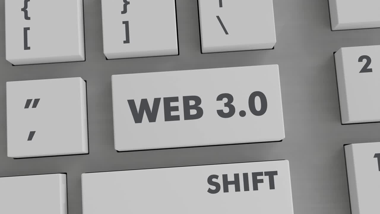 WEB 3.0 BUTTON PRESSING ON KEYBOARD