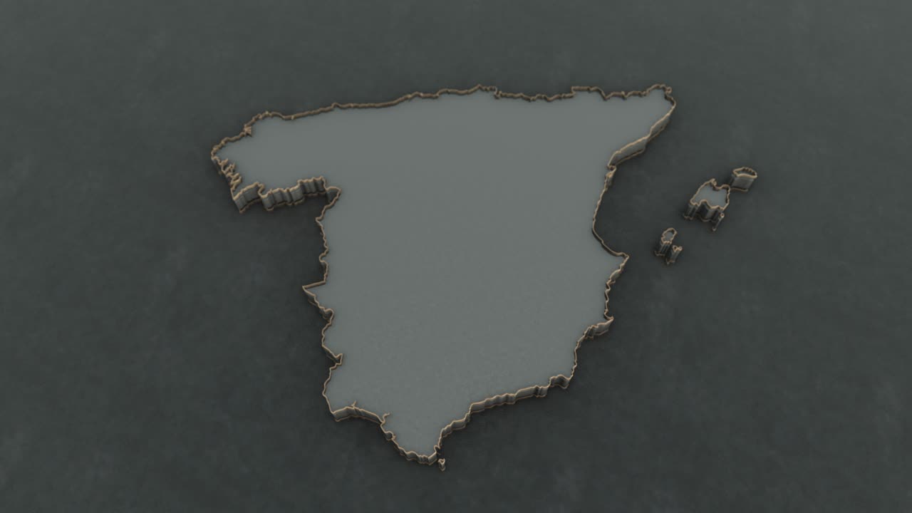 스페인 지도 배경 4k