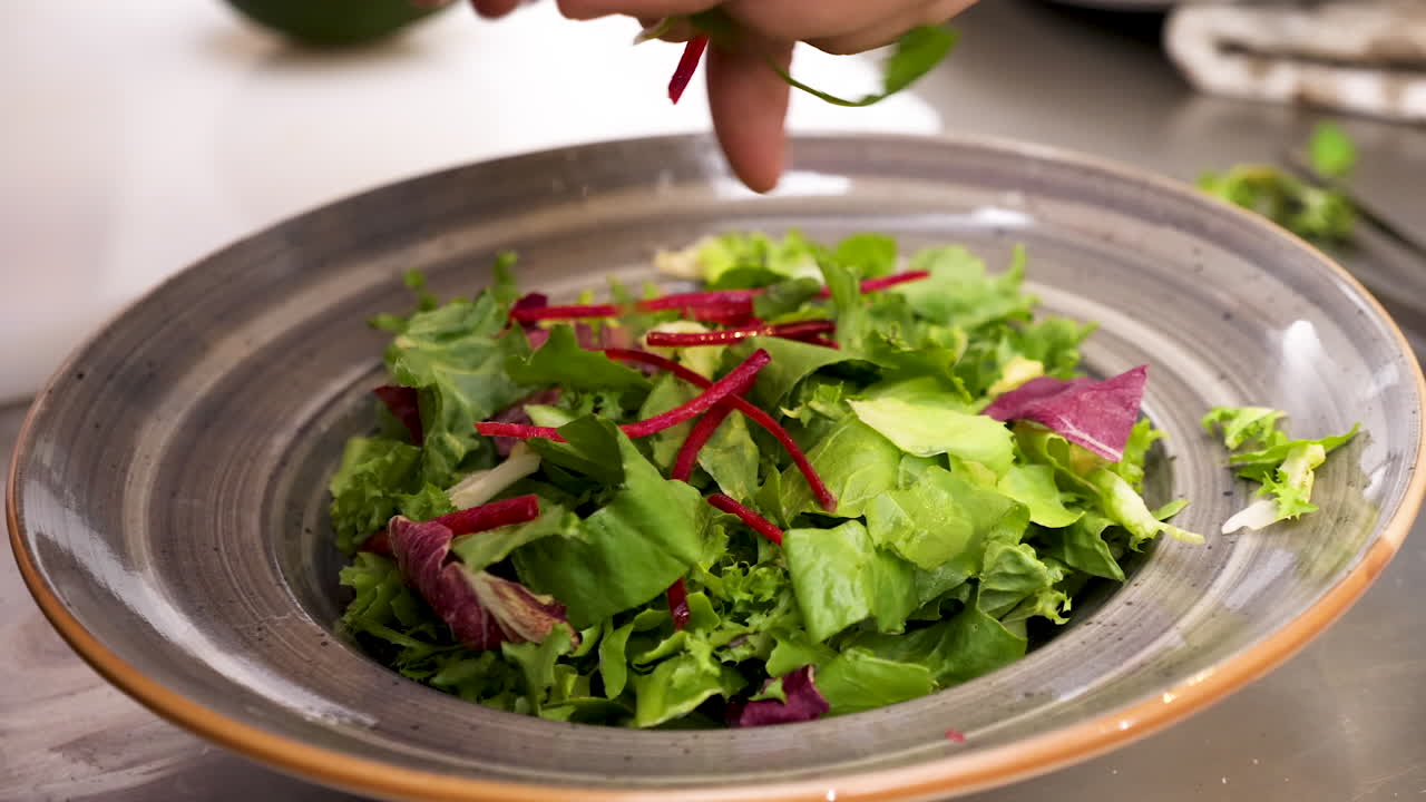 Fresh Salad Preparation