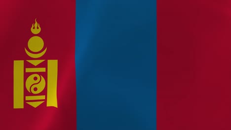 mongolia waving flag animation 4k moving wallpaper background